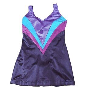 Maillot Batten Womens VTG 90s Color Block One-Piece Swimsuit